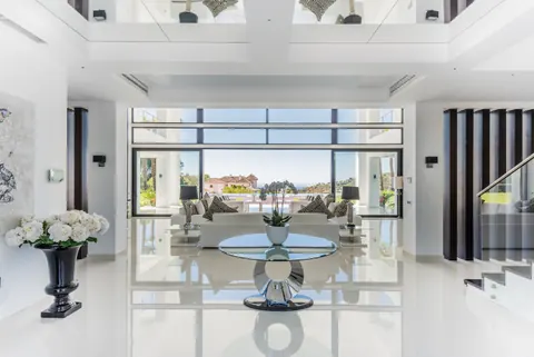 Contemporary Villa Panoramic View infinity swimming pool, 8 bedrooms in La Zagaleta Marbella property for sale For Super Rich
