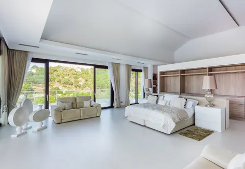 Contemporary Villa Panoramic View infinity swimming pool, 8 bedrooms in La Zagaleta Marbella real estate for sale For Super Rich