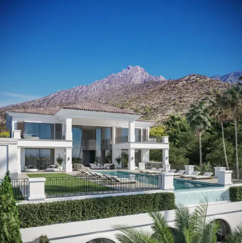 Architectural Villa Indoor & outdoor swimming pool Bowling, 6 bedrooms in The Golden Mile - Marbella search for sale For Super Rich