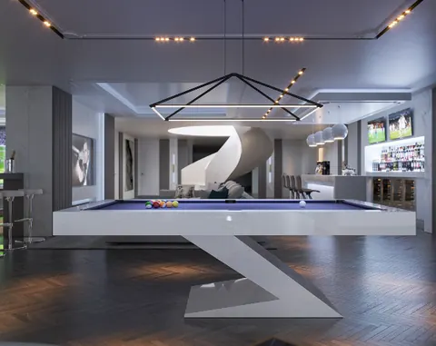 Architectural Villa Indoor & outdoor swimming pool Bowling, 6 bedrooms in The Golden Mile - Marbella photo for sale For Super Rich