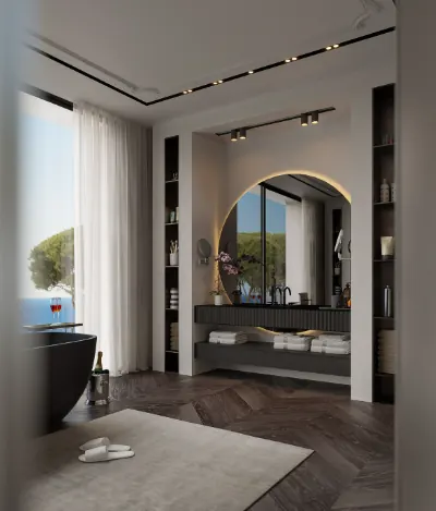 Architectural Villa Indoor & outdoor swimming pool Bowling, 6 bedrooms in The Golden Mile - Marbella exclusive for sale For Super Rich
