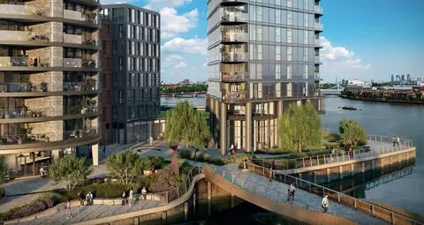 Luxury Penthouse Panoramic View Chelsea Waterfront, 5 bedrooms in London New for sale For Super Rich
