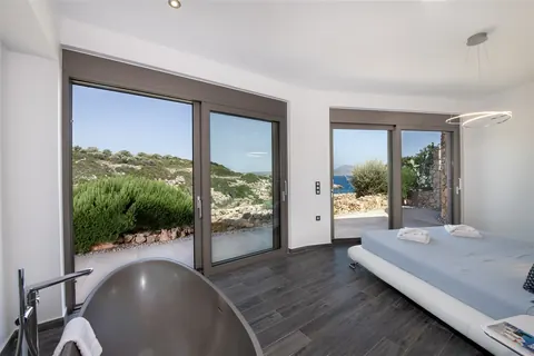 Luxury Villa Sea View heated infinity pool, 5 bedrooms in Crete real estate for sale For Super Rich