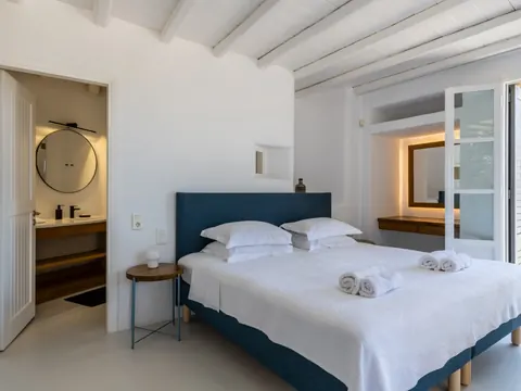Modern Villa Beach Front panoramic Aegean Sea views, 6 bedrooms in Mykonos luxury for sale For Super Rich