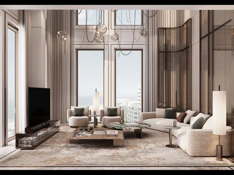 Luxury Penthouse Beach Front Panoramic View, 5 bedrooms in Ras Al Khaimah Triplex Sky Palace for sale For Super Rich