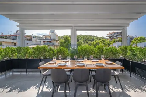 High-end Penthouse Breathtaking panoramic sea views Outdoor Dining and BBQ Spot, 2 bedrooms in Athens New for sale For Super Rich