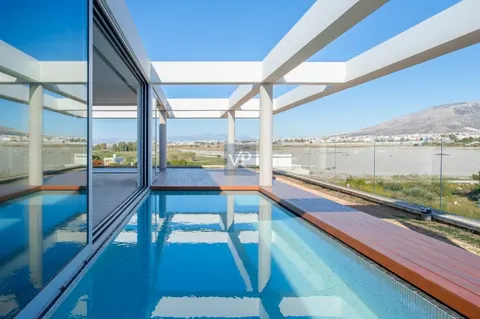 Luxury Penthouse Panoramic views of the surrounding area of Athens Riviera and golf Roof garden with pool, 4 bedrooms in Glyfada 937564 for sale For Super Rich