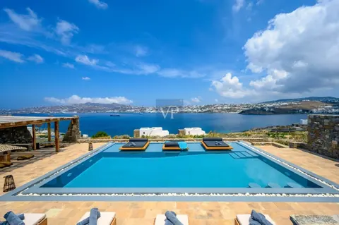 Luxury Villa Ostraco Aegean Sea views, 7 bedrooms in Mykonos buy for sale For Super Rich