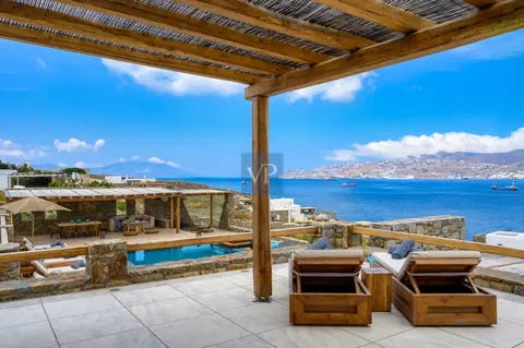 Luxury Villa Ostraco Aegean Sea views, 7 bedrooms in Mykonos available for sale For Super Rich