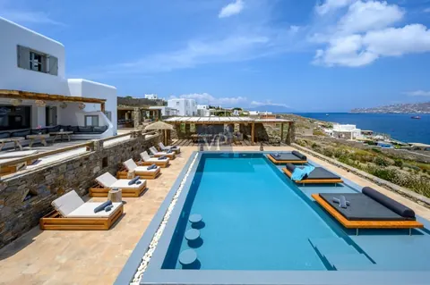 Luxury Villa Ostraco Aegean Sea views, 7 bedrooms in Mykonos 780668 for sale For Super Rich