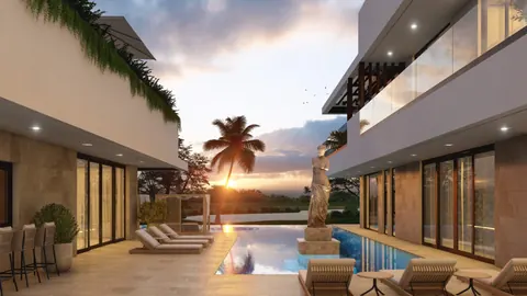High-end Villa Exclusive Living views garden, infinity pool, golf course, 10 bedrooms in Cap Cana Construction plan for sale For Super Rich High-end Villa Exclusive Living views garden, infinity pool, golf course, 10 bedrooms in Cap Cana Construction plan for sale For Super Rich