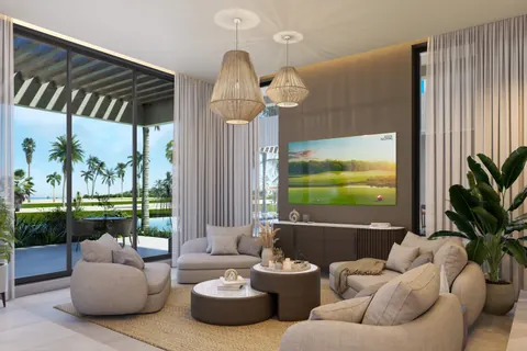 Luxury Villa Golf View private balcony with a jacuzzi, overlooking the pool, 6 bedrooms in Cap Cana available for sale For Super Rich