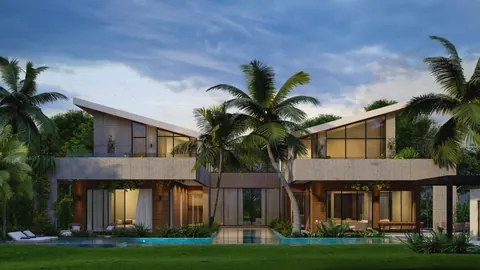 Luxury Villa Golf View private balcony with a jacuzzi, overlooking the pool, 6 bedrooms in Cap Cana buy for sale For Super Rich