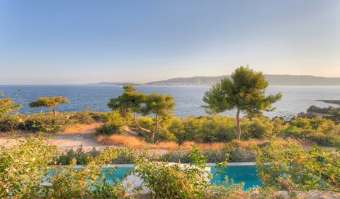 Luxury Villa Amazing sea views small beach with a dock, 9 bedrooms in Porto Heli Used for sale For Super Rich