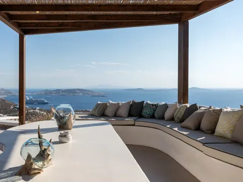 Luxury Villa Panoramic View strategically located, 9 bedrooms in Mykonos photos for sale For Super Rich