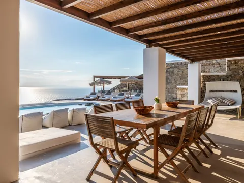 Luxury Villa Panoramic View strategically located, 9 bedrooms in Mykonos buy for sale For Super Rich