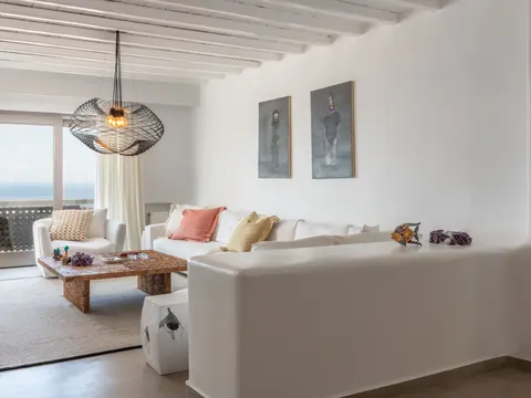 Luxury Villa Panoramic View strategically located, 9 bedrooms in Mykonos search for sale For Super Rich