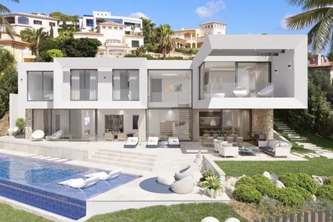 Architectural Villa Sea View Nova Santa Ponsa, 4 bedrooms in Mallorca value for sale For Super Rich