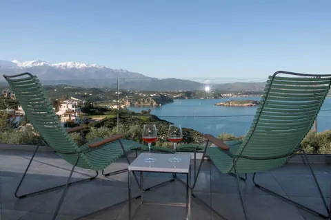 Luxury Villa Panoramic Sea and Mountain views, 5 bedrooms in Crete image for sale For Super Rich