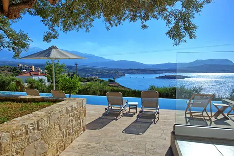 Luxury Villa Panoramic Sea and Mountain views, 5 bedrooms in Crete