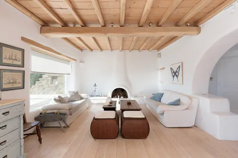 Luxury Villa Sea Salt mountain and panoramic sea view, 5 bedrooms in Tourlos - Mykonos top for sale For Super Rich