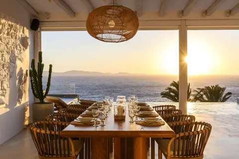 Elegant Villa Breathtaking panoramic sea views Pool, BBQ, Jacuzzi, terraces, 8 bedrooms in Mykonos buy for sale For Super Rich