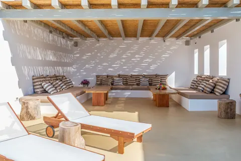 Luxury Villa Mariposa panoramic views of Aegean blue, 8 bedrooms in Mykonos buy for sale For Super Rich