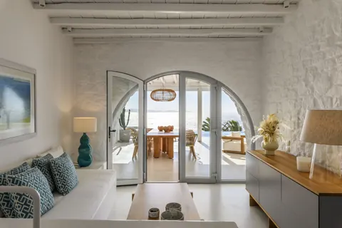 Elegant Villa Breathtaking panoramic sea views Pool, BBQ, Jacuzzi, terraces, 8 bedrooms in Mykonos property for sale For Super Rich