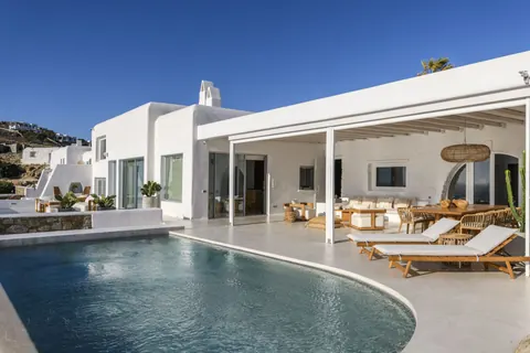 Elegant Villa Breathtaking panoramic sea views Pool, BBQ, Jacuzzi, terraces, 8 bedrooms in Mykonos