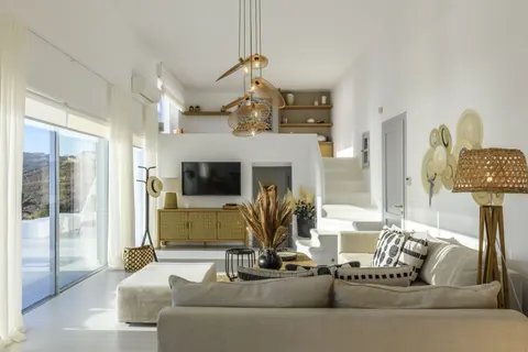 Elegant Villa Breathtaking panoramic sea views Pool, BBQ, Jacuzzi, terraces, 8 bedrooms in Mykonos search for sale For Super Rich