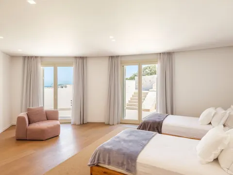 Architectural Villa Sea View, breathtaking natural beauty, 6 bedrooms in Paros photos for sale For Super Rich