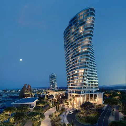 Luxury Penthouse Beach Front 25th-Floor Twisted Tower, 6 bedrooms in Ayia Napa search for sale For Super Rich