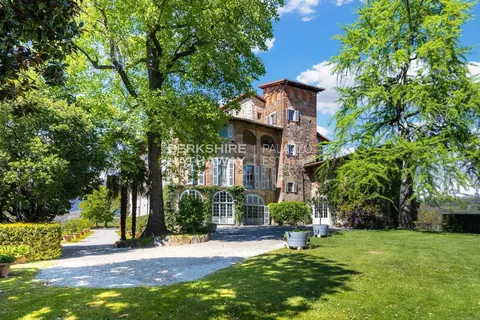 Century Castle with charming little church, inside the park, multiples bedrooms in Torre Canavese - Piedmont expensive for sale For Super Rich