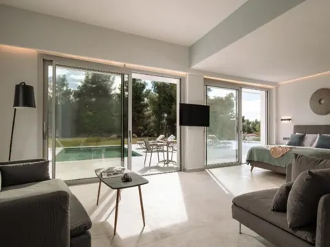 Modern Villa Panoramic View of sea and the forest, 4 bedrooms in Halkidiki property for sale For Super Rich