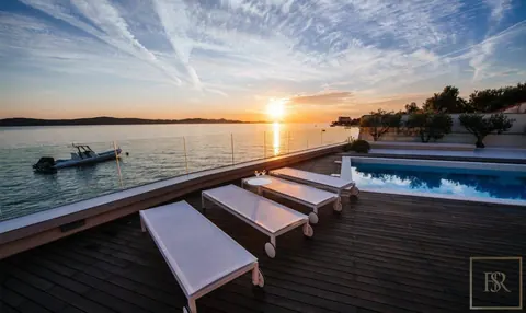 Premium Villa Beach Front private exit to the sea and beach, 6 bedrooms in Zadar photos for sale For Super Rich