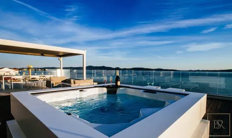 Premium Villa Beach Front private exit to the sea and beach, 6 bedrooms in Zadar expensive for sale For Super Rich