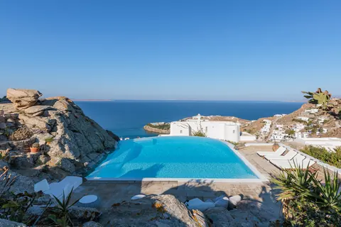 Luxury Villa Sea Salt mountain and panoramic sea view, 5 bedrooms in Tourlos - Mykonos Used for sale For Super Rich