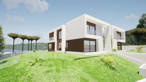 Contemporary Villa Garden and infinity pool 3 floors, 4 bedrooms in Setubal, Grândola Construction plan for sale For Super Rich