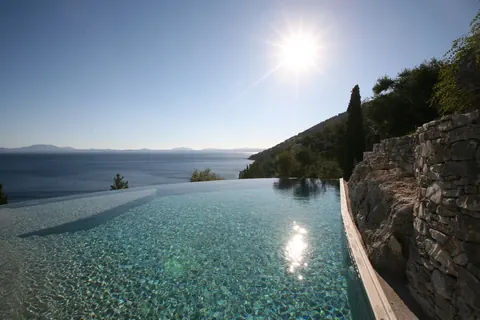 Luxury Villa Private beach access Waterfront, 5 bedrooms in Kentroma - Corfu property for sale For Super Rich