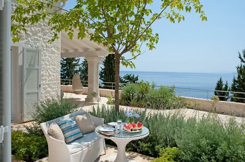Luxury Villa Private beach access Waterfront, 5 bedrooms in Kentroma - Corfu top for sale For Super Rich