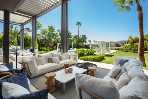 Luxury House views to the greens of Los Naranjos Golf Course heated pool and Jacuzzi, 6 bedrooms in Marbella available for sale For Super Rich