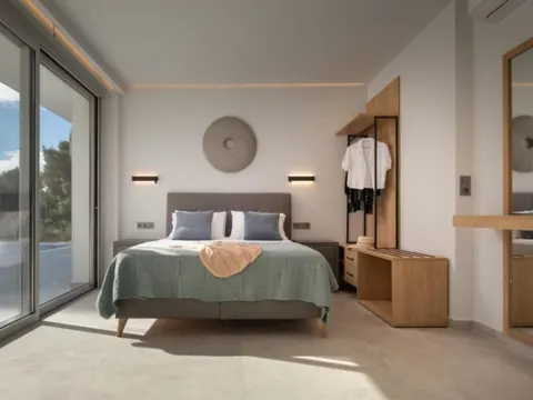 Modern Villa Panoramic View of sea and the forest, 4 bedrooms in Halkidiki expensive for sale For Super Rich