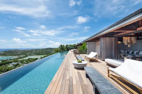 Luxury Villa Manoir Voltaire Panoramic sea views and Marigot Bay, 9 bedrooms in St Barth buy for sale For Super Rich