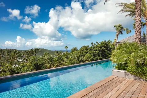 West Indies Villa Bel Air Sea view, 5 bedrooms in St Jean - St Barth