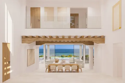 Architectural Villa M-House D1 - Lot 2 Beachfront, 5 bedrooms in Blue Mountain - Providenciales deal for sale For Super Rich