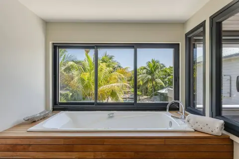 Modern Villa K Beachfront with infinity-zero-edge pool, 4 bedrooms in Anse Des Cayes - St Barth expensive for sale For Super Rich