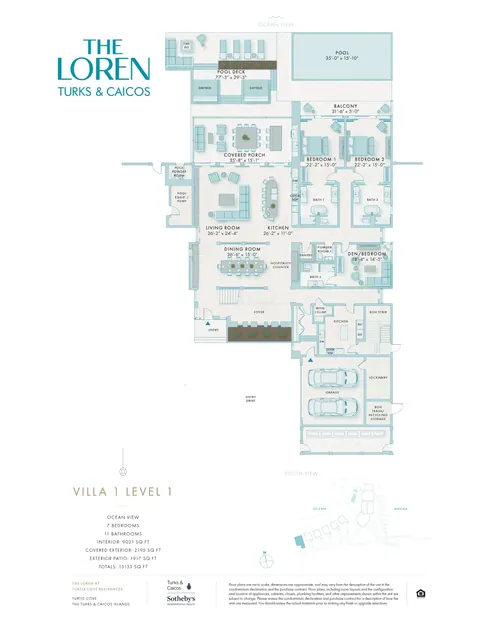 Luxury Villa Loren Villa 1 Beachfront, 7 bedrooms in Turtle Cove - Providenciales exclusive for sale For Super Rich