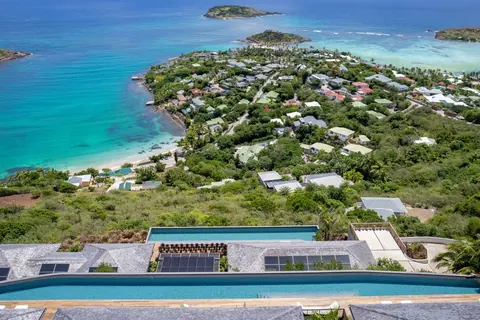 Luxury Villa Manoir Voltaire Panoramic sea views and Marigot Bay, 9 bedrooms in St Barth Used for sale For Super Rich