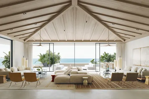Contemporary Penthouse Beach Front Sea View, 5 bedrooms in Long Bay - Providenciales available for sale For Super Rich