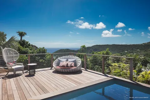 West Indies Villa Bel Air Sea view, 5 bedrooms in St Jean - St Barth photos for sale For Super Rich
